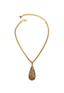 Colar Alure gold com pingente gota banhado no dourado