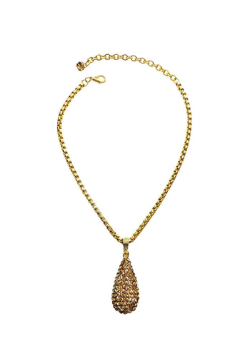 Colar Alure gold com pingente gota banhado no dourado