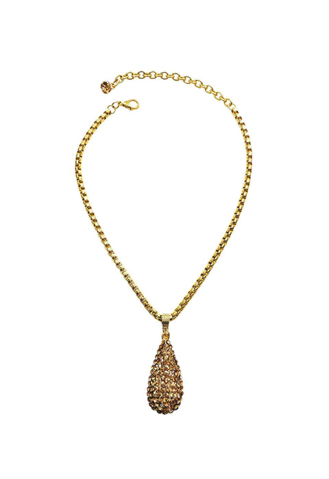 Colar Alure gold com pingente gota banhado no dourado