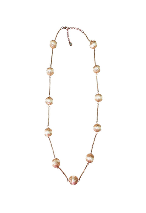 Colar Sulamita de perolas com detalhes e venezianas vintage