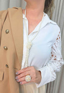 Colar Analu: Clássico de Pérolas Estilo Longo | Acessório Atemporal