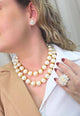 Maxi Colar Soberano: Clássico e Luxuoso de Pérolas com Detalhes no Dourado | Acessório de Luxo