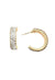 Brinco de argola Alicia com strass cristal