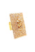 Anel Maria Eugênia: Retangular com Strass Pêssego Banhado no Dourado | Design Exclusivo