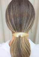 Presilha Celina: Metal com Fio de Strass no Dourado | Sahara Acessórios