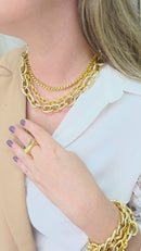 Colar choker Sienna gold