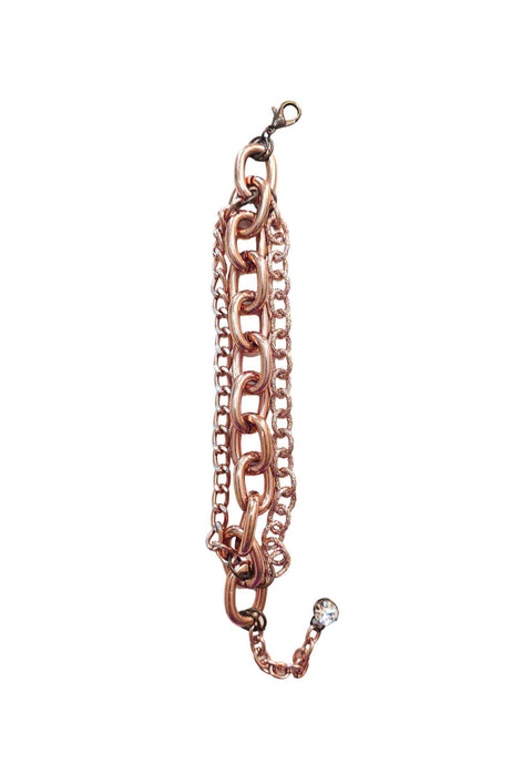 Pulseira Ebano vintage de correntes banhadas no ouro vintage