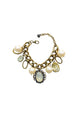 Pulseira Yonara: Clássica com Pérolas, Pingentes e Correntes no Ouro Velho | Casual Chic para o Dia