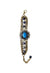 Pulseira Melodia de pedras azul com pingente ouro velho