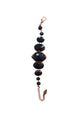 Pulseira Vanusa: Clássica com Pedras Pretas no Vintage | Lançamento Exclusivo